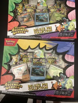 (2) LOT Pokemon Ascended Heroes First Partners Deluxe Pin Collection Sealed Box - Image 3
