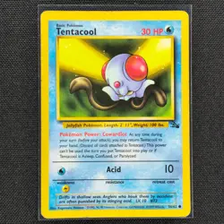Tentacool - 56/62 - Common - Fossil Set - Pokemon Card - HP - Image 1