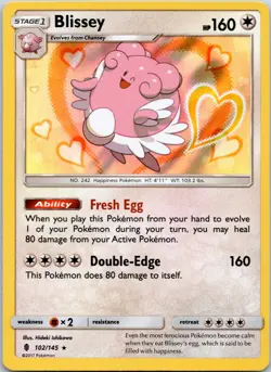 BLISSEY - 102/145 Holo Guardians Rising - POKEMON NM/M - Image 1
