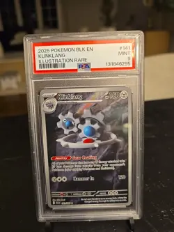 2025 POKEMON BLK EN-BLACK BOLT ILLUSTRATION RARE #141 KLINKLANG PSA 9 - Image 1