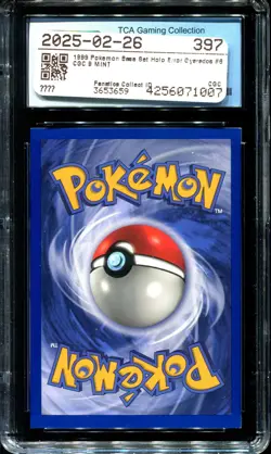 GYARADOS #6 HOLO SQUARE CUT ERROR MISCUT CGC 9 1999 POKEMON BASE SET - Image 2