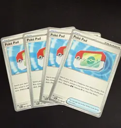 4x Poke Pad 081/088 Uncommon - Perfect Order Pokemon TCG Playset NM - Image 1
