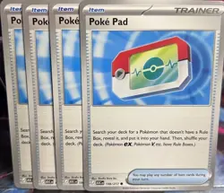 [4x Playset] Poke Pad 198/217 ME: Ascended Heroes Pokemon TCG - Image 1