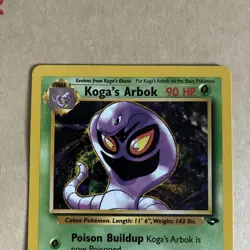 Pokemon TCG Kogas Arbok 25/132 Gym Challenge Non Holo Rare Near Mint NM - Image 3