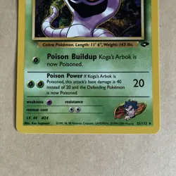 Pokemon TCG Kogas Arbok 25/132 Gym Challenge Non Holo Rare Near Mint NM - Image 4
