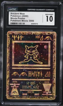 CGC 10 Gem Mint Ancient Mew Pokemon Movie 2000 Pokemon Movie Promo - Image 1