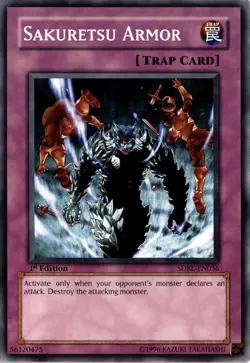 Sakuretsu Armor Trap 1st Edition Structure Deck: Rise of the Dragon Lords Yugioh - Image 1