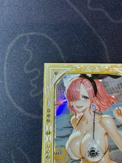 Goddess Sexy Bikini Reiju Ultra Premium Metal Diamond Card Waifu One Piece - Image 2