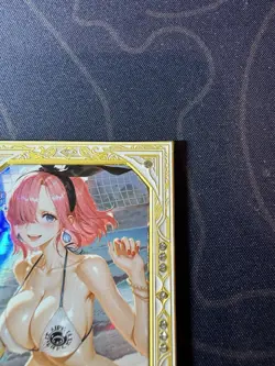 Goddess Sexy Bikini Reiju Ultra Premium Metal Diamond Card Waifu One Piece - Image 3