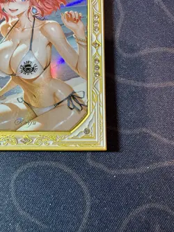 Goddess Sexy Bikini Reiju Ultra Premium Metal Diamond Card Waifu One Piece - Image 4