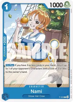 P-053 Nami English P One Piece TCG Card Game - Image 2