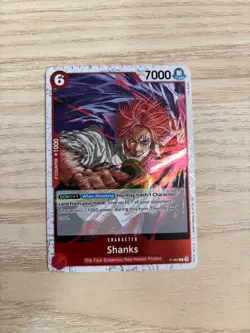 P-083 Shanks - (Pirate Foil) English PR NM One Piece TCG Card Game - Image 1
