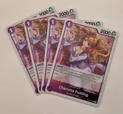 One Piece TCG Cards - (Playset) - 4x OP12-071 - Charlotte Pudding - Rare - Eng - Image 1