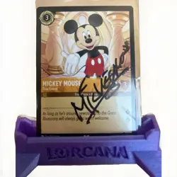 Autographed Lorcana Mickey Mouse True Friend (by Disney Character) - Image 1