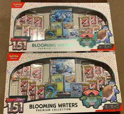 Pokemon TCG Scarlet & Violet 151 Blooming Waters Premium Collection Lot of 2 New - Image 1