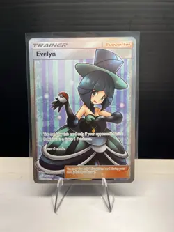 2019 Pokemon SM Team Up Evelyn #175/181 SON & MOON Full Art - Image 1