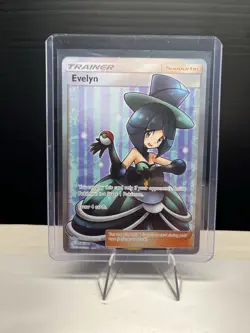 2019 Pokemon SM Team Up Evelyn #175/181 SON & MOON Full Art - Image 3