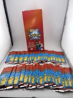 39 RARE Sealed Vintage 2000 POKEMON COLLECTOR STICKER PACKS NINTENDO SANDYLION - Image 1