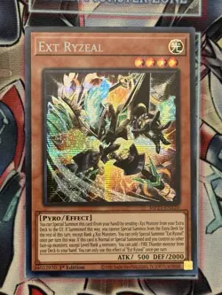 Yugioh! Ext Ryzeal Prismatic Secret Rare Near Mint 1st Edition MP25-EN120 - Image 1