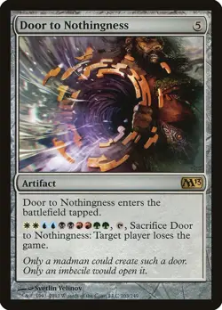 Door to Nothingness Magic 2013 / M13 HEAVILY PLD Artifact Rare MTG CARD ABUGames - Image 1