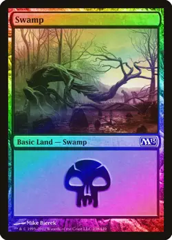 Swamp (238) FOIL Magic 2013 / M13 NM Basic Land MAGIC GATHERING CARD ABUGames - Image 1