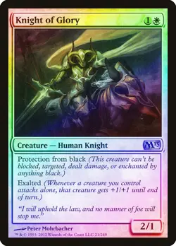 Knight of Glory FOIL Magic 2013 / M13 PLD White Uncommon MAGIC CARD ABUGames - Image 1