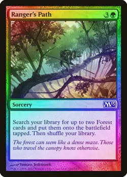 Ranger's Path FOIL Magic 2013 / M13 HEAVILY PLD Green Common MAGIC CARD ABUGames - Image 1
