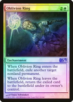Oblivion Ring FOIL Magic 2013 / M13 NM White Uncommon MAGIC MTG CARD ABUGames - Image 1