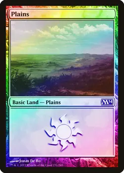 Plains (231) FOIL Magic 2014 / M14 NM Basic Land MAGIC GATHERING CARD ABUGames - Image 1