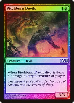 Pitchburn Devils FOIL Magic 2014 / M14 NM Red Common MAGIC MTG CARD ABUGames - Image 1