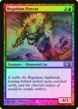 Regathan Firecat FOIL Magic 2014 / M14 NM Red Common MAGIC MTG CARD ABUGames - Image 1