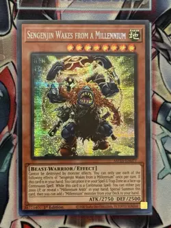 Yugioh! Sengenjin Wakes From A Millennium Prismatic Secret Rare NM MP25-EN077 - Image 1