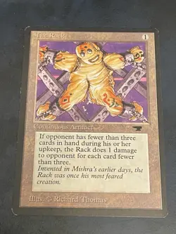 The Rack Antiquities MTG Magic the Gathering Card Lp - Image 1