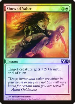 Show of Valor FOIL Magic 2013 / M13 NM White Common MAGIC MTG CARD ABUGames - Image 1