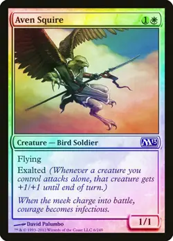 Aven Squire FOIL Magic 2013 / M13 NM White Common MAGIC MTG CARD ABUGames - Image 1