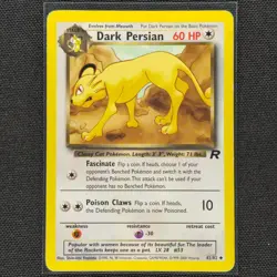 Dark Persian - 42/82 - Uncommon - Team Rocket - Pokemon Card - LP - Image 1