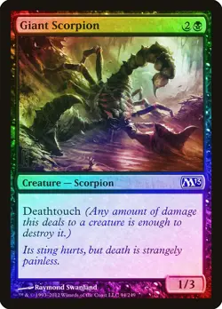 Giant Scorpion FOIL Magic 2013 / M13 NM Black Common MAGIC MTG CARD ABUGames - Image 1