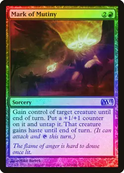 Mark of Mutiny FOIL Magic 2013 / M13 NM Red Uncommon MAGIC MTG CARD ABUGames - Image 1