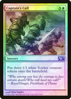 Captain's Call FOIL Magic 2013 / M13 NM White Common MAGIC MTG CARD ABUGames - Image 1