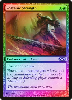 Volcanic Strength FOIL Magic 2013 / M13 NM Red Common MAGIC MTG CARD ABUGames - Image 1