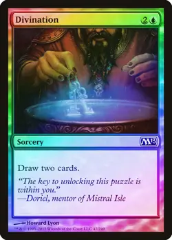 Divination FOIL Magic 2013 / M13 NM Blue Common MAGIC GATHERING CARD ABUGames - Image 1