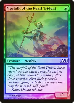 Merfolk of the Pearl Trident FOIL Magic 2013 / M13 NM Common CARD ABUGames - Image 1