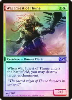 War Priest of Thune FOIL Magic 2013 / M13 NM White Uncommon MTG CARD ABUGames - Image 1