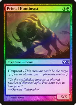 Primal Huntbeast FOIL Magic 2013 / M13 NM Green Common MAGIC MTG CARD ABUGames - Image 1