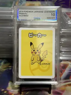 Old Maid Pikachu Japanese 2029 Playing Cards Ags Legendary 10 - Image 1