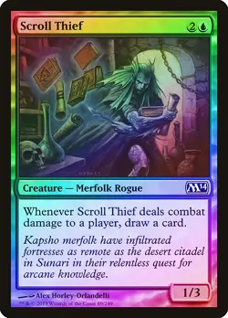 Scroll Thief FOIL Magic 2014 / M14 NM Blue Common MAGIC MTG CARD ABUGames - Image 1