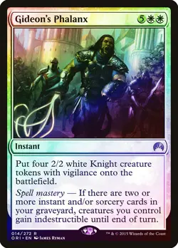 Gideon's Phalanx FOIL Magic Origins NM White Rare MAGIC MTG CARD ABUGames - Image 1