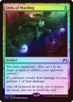 Orbs of Warding FOIL Magic Origins NM Artifact Rare MAGIC MTG CARD ABUGames - Image 1