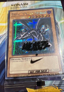 Yugioh Red-Eyes Black Dragon Nike Worlds Promo NKC1-EN002 Collaboration 2025 NM - Image 1