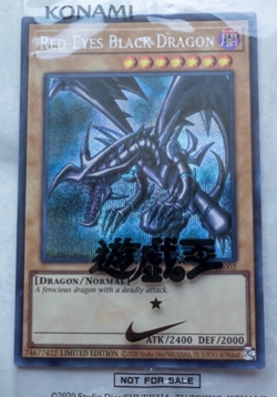 Yugioh Red-Eyes Black Dragon Nike Worlds Promo NKC1-EN002 Collaboration 2025 NM - Image 2